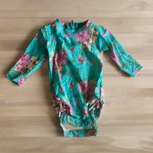 Ruffle Butts Long Sleeve Swim Suit